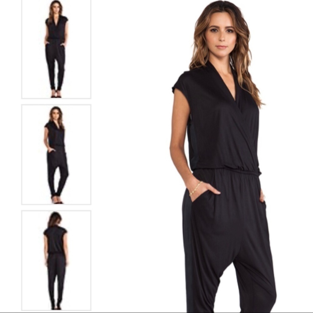 MALENE Birger Size XS Isina Jumpsuit Romper Pockets Black Classic Coastal